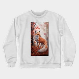 Autumn Fox Whispers Crewneck Sweatshirt